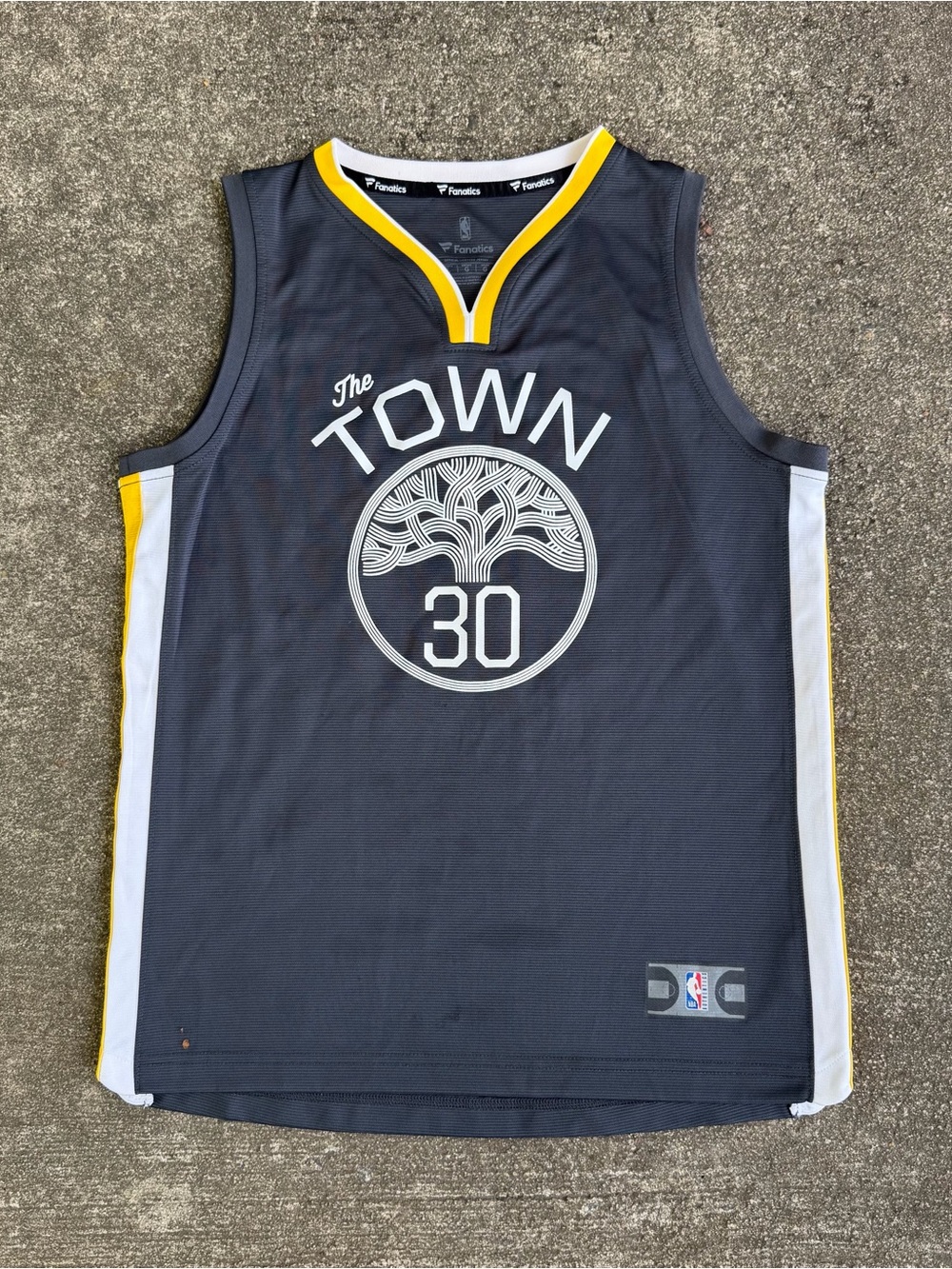 Golden State Warriors The Town Stephen Curry Fanatics Jersey Youth Boys’ Size L